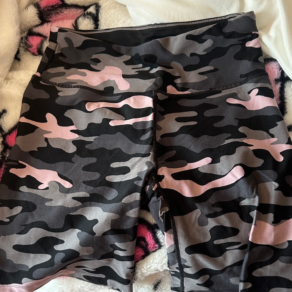 Calvin Klein Performance Black Top with Light Pink Stitching